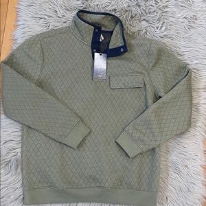 Men's Green Quilted Sweater